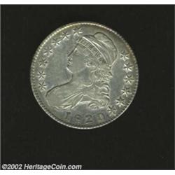 1820 50C Square 2, Large Date XF40 Uncertified, O-105a, R.3 for the die state, R.1 for the variety,.