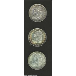 1824/4 50C AU50 Uncertified, O-110, R.2, light honey-gold patina at the margins, ample remaining lus