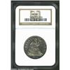 Image 1 : 1844 50C MS63 NGC. Attractive speckled tobacco-brown and electric-blue patina. A well struck Quarter