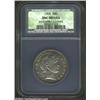 Image 1 : 1905 50C Unc Details, Improperly Cleaned NCS. Deep aqua-marine patina hugs the borders, while the ce