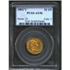 Image 1 : 1802/1 $2 1/2 AU50 PCGS. Bass-3007, R.4. This green-gold survivor is uncommonly well preserved for t