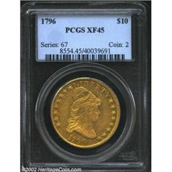 1796 $10 XF45 PCGS. B. 1-A, Taraszka-6, the only known dies, R.4. The Philadelphia Mint produced 6,9