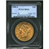 Image 1 : 1900-S $20 MS62 PCGS. The strike is near-complete and the luster full and bright with light to moder
