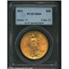 Image 1 : 1911 $20 MS64 PCGS. Similar in high grade rarity to the 1909, among other P-mint deliveries from thi
