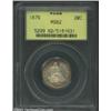 Image 1 : 1876 20C MS62 PCGS. A well struck example that has booming luster and attractive golden-brown periph