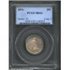 Image 1 : 1876 20C MS63 PCGS. This originally preserved representative is pleasingly lustrous beneath a dustin