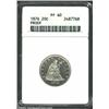 Image 1 : 1876 20C PR60 ANACS. The reverse margins have light blushes of apricot patina. The obverse field has