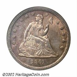 1841 25C MS64 NGC. While some dates are easily obtainable in the lower circulated grades, no Seated.