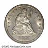Image 1 : 1852 25C MS64 PCGS. Briggs 2-B. This is the more common of the two known die marriages of the scarce