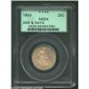 Image 3 : 1853 25C Arrows and Rays MS64 PCGS. After passage of the Mint Act in February, arrowheads were added