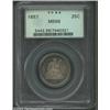 Image 3 : 1857 25C MS66 PCGS. Although there was no longer a need for a distinguishing feature on the obverse.