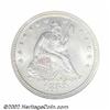 Image 1 : 1858 25C MS65 NGC. Free of both toning and mentionable abrasions, the surfaces present a bright, sil