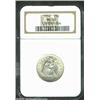 Image 3 : 1858 25C MS65 NGC. Free of both toning and mentionable abrasions, the surfaces present a bright, sil