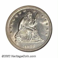 1859-O 25C MS64 NGC. Briggs 1-A. It is believed (by Larry Briggs, 1991) that the New Orleans Mint us