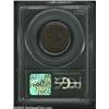 Image 2 : 1806 1/2 C Small 6, No Stems MS62 Brown PCGS. B-3, C-1, R.1. The obverse is dominated by chocolate-b