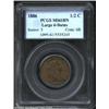 Image 1 : 1806 1/2 C Large 6, Stems MS61 Brown PCGS. B-4, C-4, R.1. Light copper-gold and aqua patina. The wre