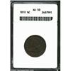 Image 1 : 1810 1/2 C AU50 ANACS. B-1, C-1, R.2. Struck from misaligned dies, as always, the design elements on