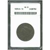 Image 1 : 1839/6 1C VG8 ANACS. N-1, High R.3. A chocolate-brown example that is problem-free for the grade. Th