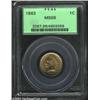 Image 1 : 1863 1C MS66 PCGS. The 1863 had the largest mintage of business strikes of the type with almost 50 m