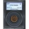 Image 1 : 1877 1C MS64 Red PCGS. The Mint Act of 1864, which created the bronze Cent, also stipulated that the
