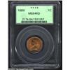 Image 1 : 1889 1C MS64 Red PCGS. Housed in an older PCGS slab, this coin possesses eye appeal that would do ju