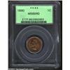Image 1 : 1890 1C MS65 Red PCGS. The 1890 (57.1 million pieces produced) is not so much a condition rarity as.