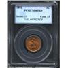 Image 1 : 1892 1C MS65 Red PCGS. Whereas the obverse is mostly orange-red in color, the reverse displays a ric
