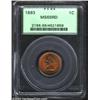 Image 1 : 1893 1C MS66 Red PCGS. Rich red colored luster overlays both sides and lightens to pink hues in a fe
