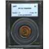 Image 1 : 1897 1C MS65 Red PCGS. An extraordinarily attractive Indian Cent irrespective of date, both sides ar