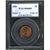 Image 1 : 1901 1C MS66 Red PCGS. Explosive reddish-orange luster graces surfaces that are silent on the subjec