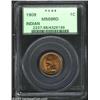 Image 1 : 1909 1C MS66 Red PCGS. Orange-red luster assumes a rich reddish cast over much of the reverse. Appre