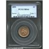 Image 1 : 1859 1C MS64 PCGS. A popular, one year type Indian Head Cent displaying bright mint luster and even,