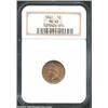 Image 1 : 1861 1C MS65 NGC. The obverse is lightly toned a reddish-tan color, the reverse is somewhat deeper..