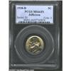 Image 1 : 1938-D 5C MS66 Full Steps PCGS. The obverse displays a blazing, golden-hued appearance while more su