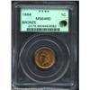 Image 1 : 1864 1C Bronze MS64 Red PCGS. Eagle Eye Photo Seal. A lustrous near-Gem with radiant orange-red colo