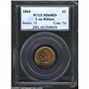 Image 1 : 1864 1C L On Ribbon MS64 Red PCGS. Both sides offer shimmering orange-red luster and are well struck