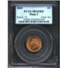 Image 1 : 1865 1C Plain 5 MS65 Red PCGS. While the final digit in the date may not be quite as flamboyant as t
