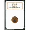 Image 1 : 1866 1C MS66 Red and Brown NGC. A sharply struck Cent with pleasing honey-gold and lilac color. The.