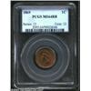Image 1 : 1869 1C MS64 Red and Brown PCGS. Pleasingly sharp throughout, the surfaces blend orange-red luster a