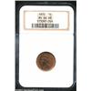 Image 1 : 1872 1C MS64 Red and Brown NGC. Overall bold in appearance, the surfaces reveal mottled medium brown