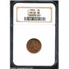 Image 1 : 1876 1C MS64 Red and Brown NGC. The general appearance of this sharp near-Gem is one of orange-red l