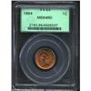 Image 1 : 1884 1C MS64 Red PCGS. A supremely lustrous example that is just a few ticky tack facial marks from.