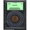 Image 1 : 1885 1C MS64 Red PCGS. Well-struck and eye-clean with a mellow, raw-copper color. Under magnificatio