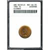 Image 1 : 1904 1C--Cleaned--ANACS. Unc Details, Net AU55. The ruby-red and lemon color may not be original, bu