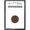 Image 1 : 1907 1C MS65 Red and Brown ANACS. The bright, sharply struck surfaces are blanketed by a rich coat o