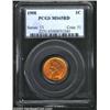Image 1 : 1908 1C MS65 Red PCGS. Blazing orange-red color, and flashy cartwheel luster, are the most notable f