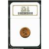 Image 1 : 1908 1C MS66 Red NGC. A lustrous and impeccably preserved Gem with pleasing luster and a carbon-free