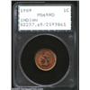 Image 1 : 1909 1C MS65 Red PCGS. Sharply struck throughout, the surfaces display an interesting blend of red c