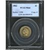 Image 1 : 1862 1C PR66 PCGS. Collectors who seek a stellar representative of the proof copper-nickel Indian Ce