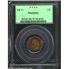 Image 1 : 1871 1C PR65 Red PCGS. An elusive grade for the 1871 Indian Cent, and the finest that a collector co